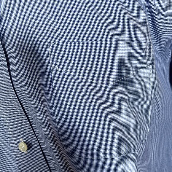 Brooks Brothers Men's Milano Blue White Long Sleeve Button Down Shirt 16.5 34 - Picture 3 of 8